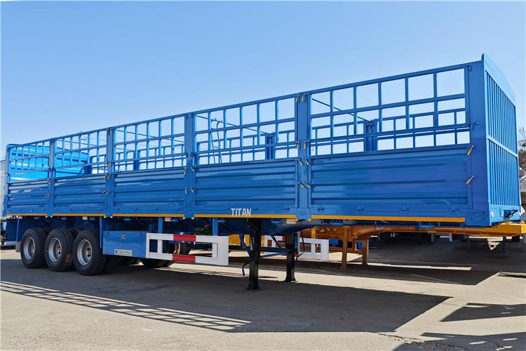 TITAN 60 Ton Fence Cargo Semi Trailer for Sale in Tanzania - نصف مقطورة للماشية: صورة 2 TITAN 60 Ton Fence Cargo Semi Trailer for Sale in Tanzania - نصف مقطورة للماشية: صورة 2