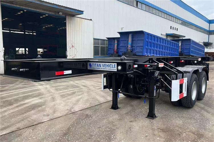 TITAN In Stock 20 ft Shipping Container Trailer for Sale In Ghana - نصف مقطورة بهيكل معدني: صورة 1 TITAN In Stock 20 ft Shipping Container Trailer for Sale In Ghana - نصف مقطورة بهيكل معدني: صورة 1