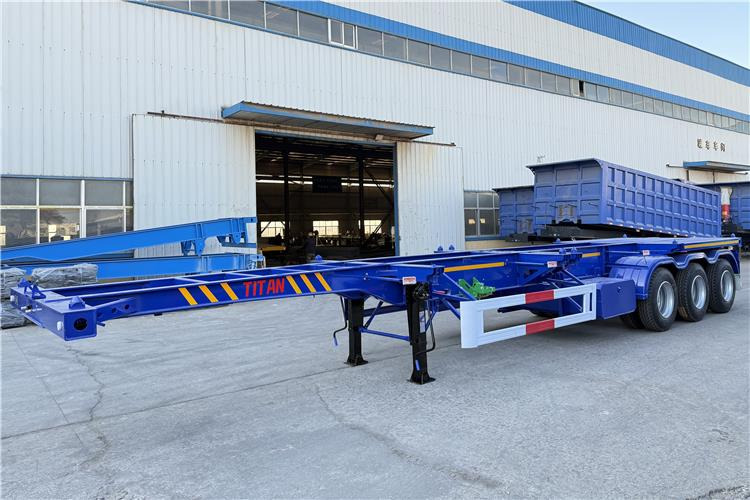 TITAN Sales Promotion 40 feet Container Trailer for Sale In Mexico - نصف مقطورة بهيكل معدني: صورة 2 TITAN Sales Promotion 40 feet Container Trailer for Sale In Mexico - نصف مقطورة بهيكل معدني: صورة 2