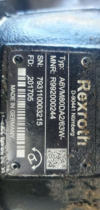 Silnik hydrauliczny hydromatik A6VM80DA - موتور هيدروليكي - آلات الإنشاء: صورة 4 Silnik hydrauliczny hydromatik A6VM80DA - موتور هيدروليكي - آلات الإنشاء: صورة 4