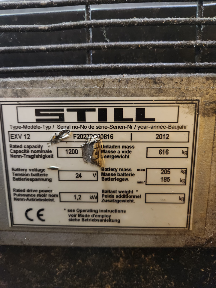 STILL EXV12 - آلة تكديس: صورة 4 STILL EXV12 - آلة تكديس: صورة 4