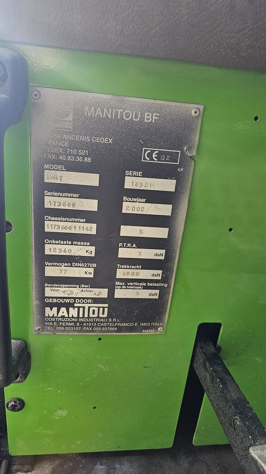 Manitou MRT 1432 Rotating Telehandler - آلة رفع ونقل تلسكوبية: صورة 4 Manitou MRT 1432 Rotating Telehandler - آلة رفع ونقل تلسكوبية: صورة 4