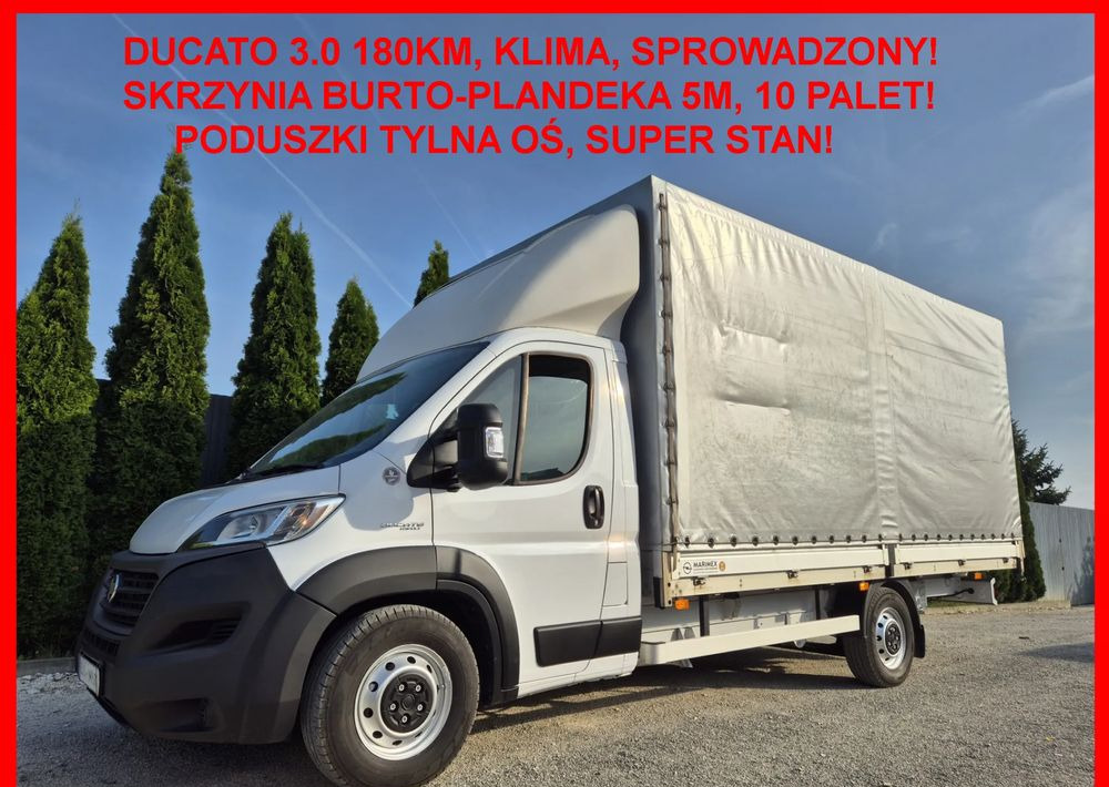 Fiat Ducato 3.0 180KM Maxi - شاحنة مغلقة بستائر جانبية: صورة 2 Fiat Ducato 3.0 180KM Maxi - شاحنة مغلقة بستائر جانبية: صورة 2