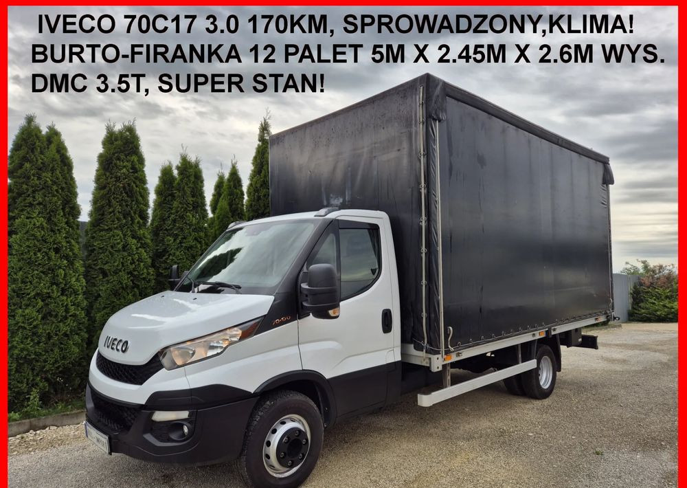 Iveco 70C17 3.0 170KM Skrzyniowy - شاحنة مغلقة بستائر جانبية: صورة 2 Iveco 70C17 3.0 170KM Skrzyniowy - شاحنة مغلقة بستائر جانبية: صورة 2
