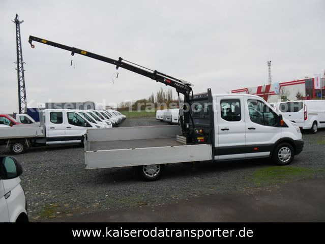 Ford Transit FT 350 L4 HA DoKa Pritsche+Kran Klima - شاحنة توصيل مفتوحة: صورة 3 Ford Transit FT 350 L4 HA DoKa Pritsche+Kran Klima - شاحنة توصيل مفتوحة: صورة 3