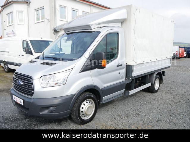 Ford Transit FT 470 L2 HA Pritsche + Plane Klima EU6 - شاحنة مغلقة بستائر جانبية: صورة 1 Ford Transit FT 470 L2 HA Pritsche + Plane Klima EU6 - شاحنة مغلقة بستائر جانبية: صورة 1