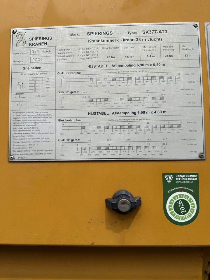 Spierings AT3 SK377 / 2006 / Klimatyzacja / LED (2x diesel) - رافعة لجميع التضاريس: صورة 3 Spierings AT3 SK377 / 2006 / Klimatyzacja / LED (2x diesel) - رافعة لجميع التضاريس: صورة 3