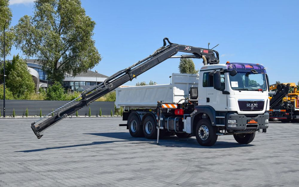 MAN TGS 33.360 / 6x4 / HDS HIAB 122 E-2 HIDUO / STEROWANIE RADIOWE / WYWROTKA / HYDROBURTA / AUTOMAT / KLIMA / TEMPOMAT / KAMERA COFANIA / SPROWADZONY - شاحنة قلاب: صورة 3 MAN TGS 33.360 / 6x4 / HDS HIAB 122 E-2 HIDUO / STEROWANIE RADIOWE / WYWROTKA / HYDROBURTA / AUTOMAT / KLIMA / TEMPOMAT / KAMERA COFANIA / SPROWADZONY - شاحنة قلاب: صورة 3