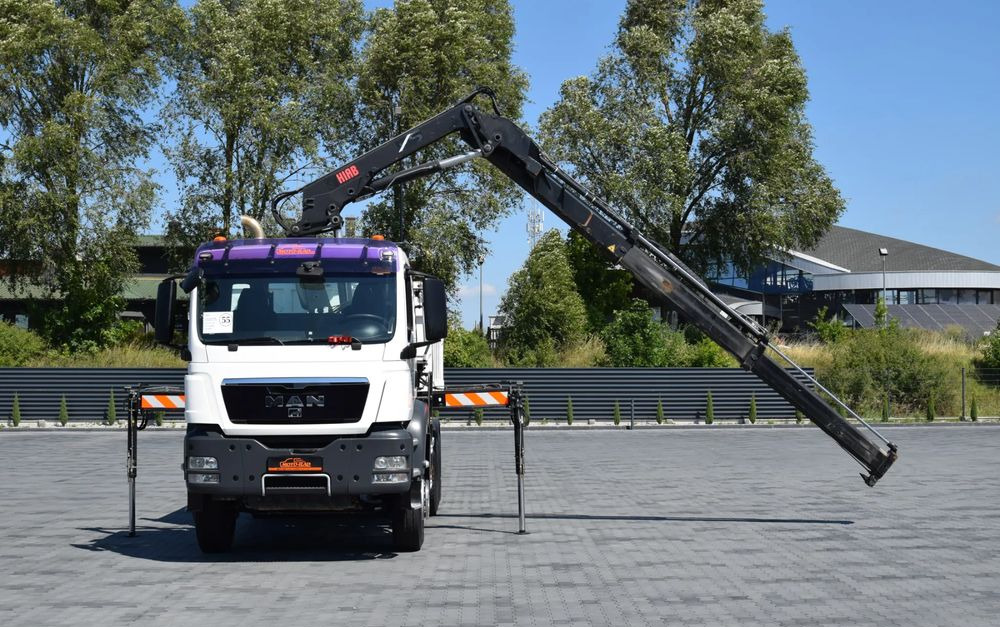 MAN TGS 33.360 / 6x4 / HDS HIAB 122 E-2 HIDUO / STEROWANIE RADIOWE / WYWROTKA / HYDROBURTA / AUTOMAT / KLIMA / TEMPOMAT / KAMERA COFANIA / SPROWADZONY - شاحنة قلاب, شاحنة كرين: صورة 2 MAN TGS 33.360 / 6x4 / HDS HIAB 122 E-2 HIDUO / STEROWANIE RADIOWE / WYWROTKA / HYDROBURTA / AUTOMAT / KLIMA / TEMPOMAT / KAMERA COFANIA / SPROWADZONY - شاحنة قلاب, شاحنة كرين: صورة 2