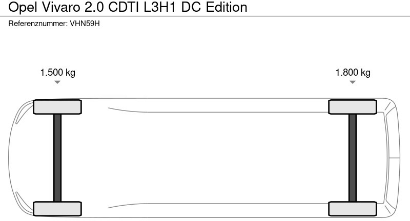 فان المدمجة, الشاحنات الصغيرة كابينة مزدوجة Opel Vivaro 2.0 CDTI L3H1 DC Edition: صورة 11