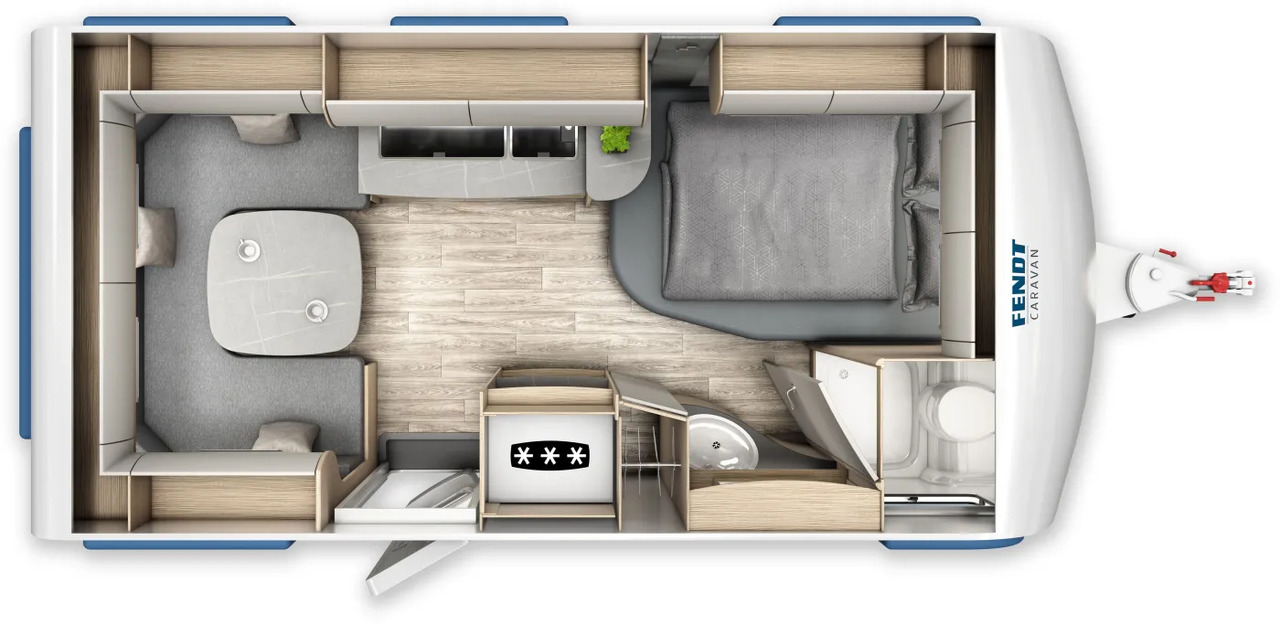 Fendt Bianco Activ 445 SFB Shower-Paket, GFK - كرفان سحب: صورة 2 Fendt Bianco Activ 445 SFB Shower-Paket, GFK - كرفان سحب: صورة 2