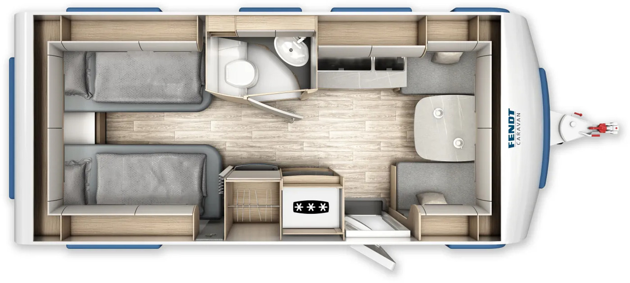 Fendt Bianco Selection 495 SG Safety, Shower, 2.000 KG, GFK - كرفان سحب: صورة 2 Fendt Bianco Selection 495 SG Safety, Shower, 2.000 KG, GFK - كرفان سحب: صورة 2