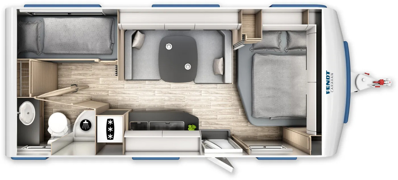 Wohnwagen Fendt Apero Activ 560 SKM neues Modell - كرفان سحب: صورة 2 Wohnwagen Fendt Apero Activ 560 SKM neues Modell - كرفان سحب: صورة 2