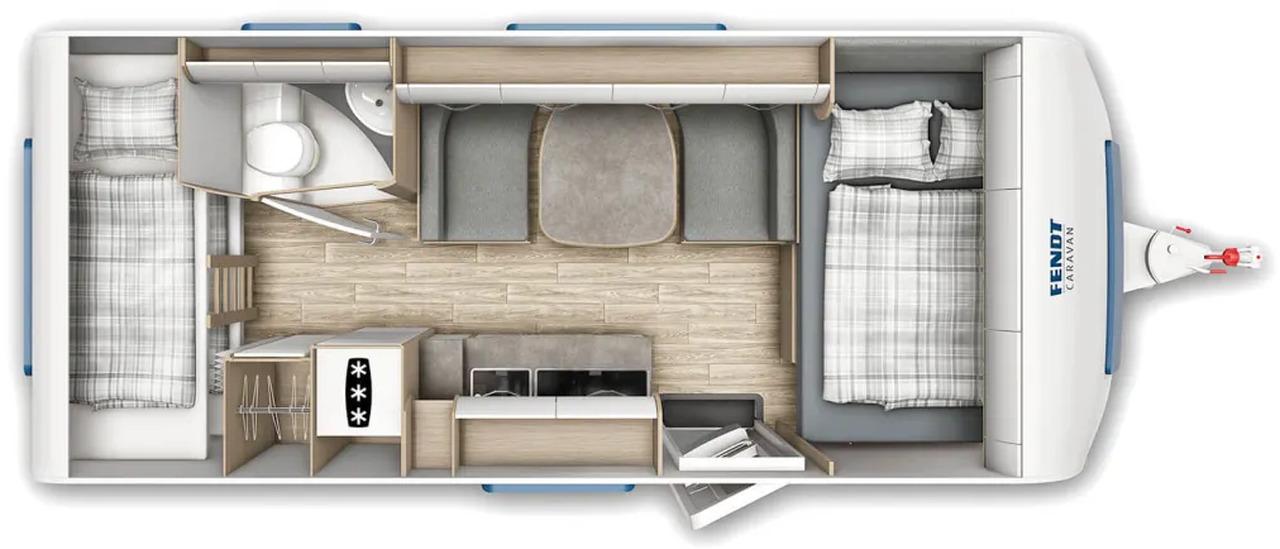 Wohnwagen Fendt Bianco Activ 515 SKF volle Hütte - كرفان سحب: صورة 2 Wohnwagen Fendt Bianco Activ 515 SKF volle Hütte - كرفان سحب: صورة 2