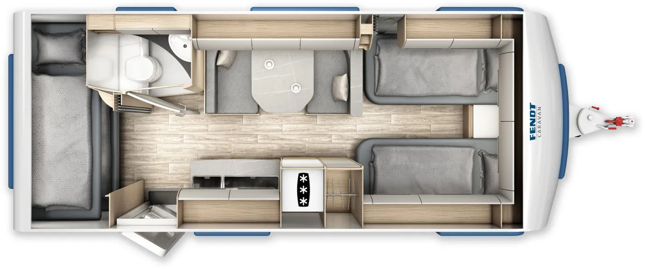 Wohnwagen Fendt Bianco Activ 550 KMG Modell 2026 - كرفان سحب: صورة 2 Wohnwagen Fendt Bianco Activ 550 KMG Modell 2026 - كرفان سحب: صورة 2