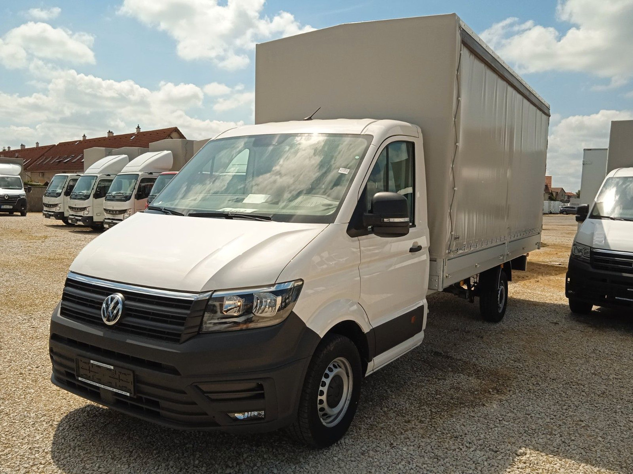 Volkswagen Crafter L4 Pritsche und Plane 5m SOFORT - شاحنة مغلقة بستائر جانبية: صورة 1 Volkswagen Crafter L4 Pritsche und Plane 5m SOFORT - شاحنة مغلقة بستائر جانبية: صورة 1