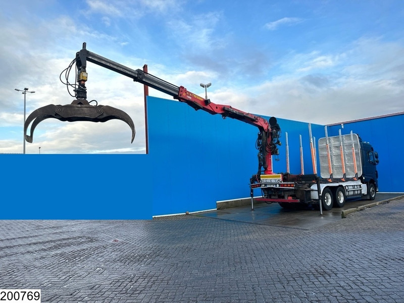 DAF XF 530 6x4, Wood transport, Retarder, Loglift ET450 - شاحنة قطع الأشجار, شاحنة كرين: صورة 4 DAF XF 530 6x4, Wood transport, Retarder, Loglift ET450 - شاحنة قطع الأشجار, شاحنة كرين: صورة 4