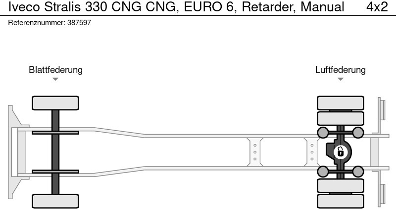 شاحنة ذات مبرد Iveco Stralis 330 CNG CNG, EURO 6, Retarder, Manual: صورة 15