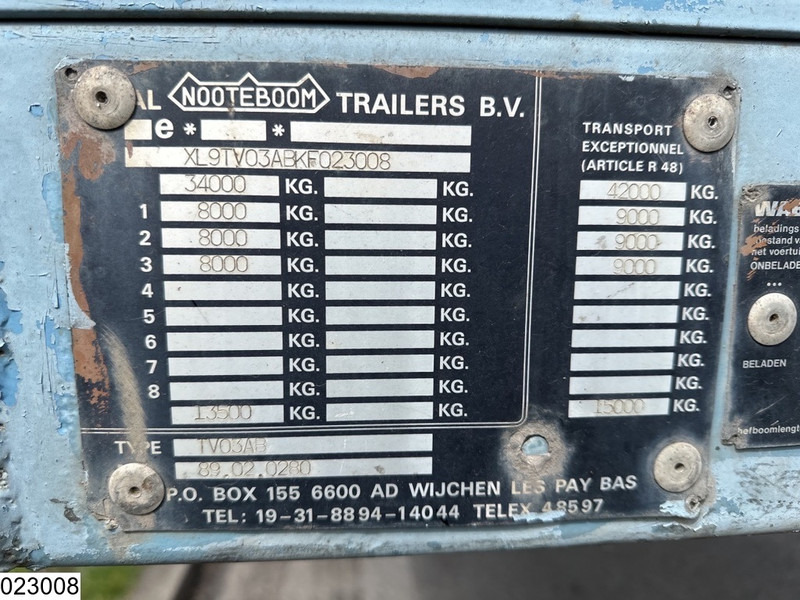 Nooteboom open laadbak 42000 KG, 7,15 mtr extendable - نصف مقطورة مسطحة: صورة 2 Nooteboom open laadbak 42000 KG, 7,15 mtr extendable - نصف مقطورة مسطحة: صورة 2