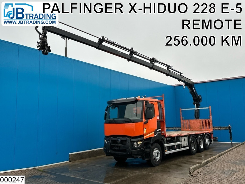 Renault C 430 8X4, EURO 6, HIAB, X-HIDUO 228 E-5 - شاحنات مسطحة, شاحنة كرين: صورة 1 Renault C 430 8X4, EURO 6, HIAB, X-HIDUO 228 E-5 - شاحنات مسطحة, شاحنة كرين: صورة 1