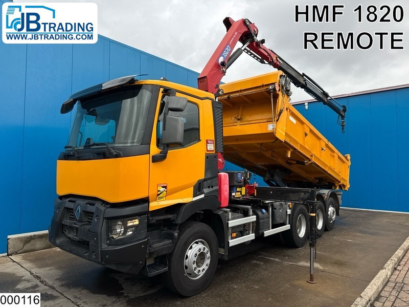Renault C 430 8x4, EURO 6, HMF, Garnier - شاحنة قلاب, شاحنة كرين: صورة 1 Renault C 430 8x4, EURO 6, HMF, Garnier - شاحنة قلاب, شاحنة كرين: صورة 1