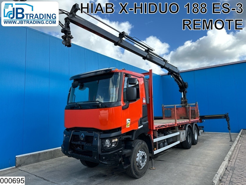 Renault C 430 EURO 6, Steel spring suspension, Hiab - شاحنات مسطحة, شاحنة كرين: صورة 1 Renault C 430 EURO 6, Steel spring suspension, Hiab - شاحنات مسطحة, شاحنة كرين: صورة 1