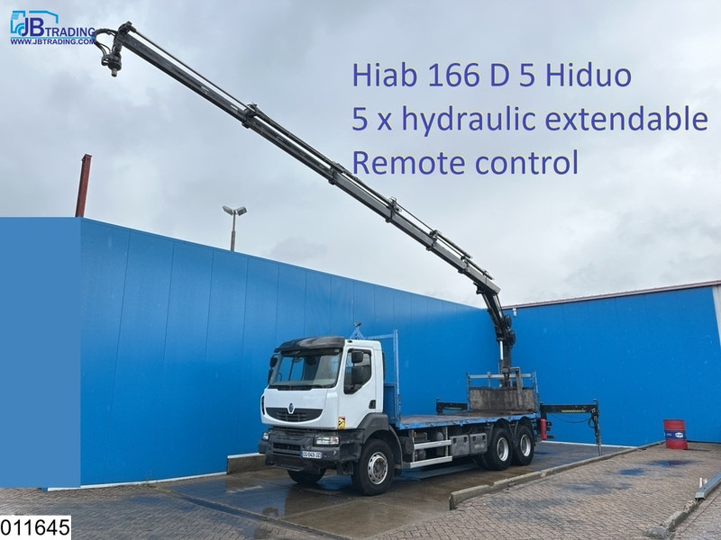 Renault Kerax 380 Dxi 6x4, EURO 5, Hiab, Remote, Steel Suspension - شاحنات مسطحة, شاحنة كرين: صورة 1 Renault Kerax 380 Dxi 6x4, EURO 5, Hiab, Remote, Steel Suspension - شاحنات مسطحة, شاحنة كرين: صورة 1