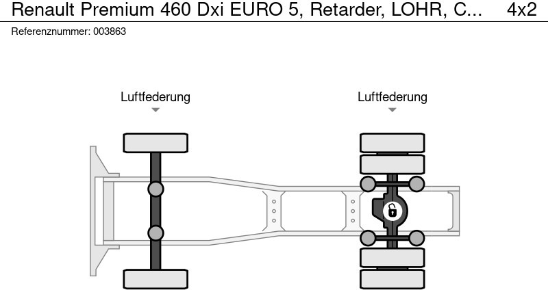 رأس تريلا Renault Premium 460 Dxi EURO 5, Retarder, LOHR, Combi: صورة 15 رأس تريلا Renault Premium 460 Dxi EURO 5, Retarder, LOHR, Combi: صورة 15