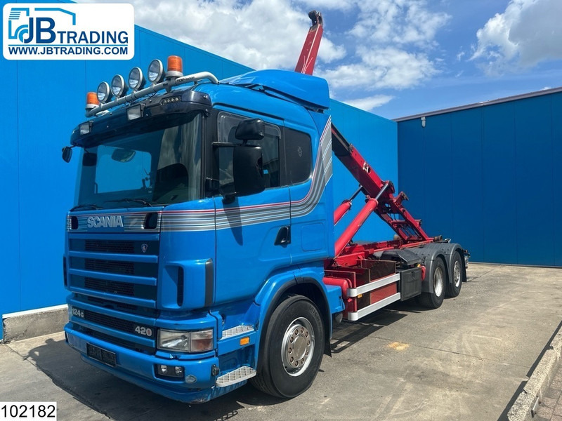 Scania 124 420 6X2, EURO 3, Retarder, Meiller - شاحنة برافعة خطافية: صورة 1 Scania 124 420 6X2, EURO 3, Retarder, Meiller - شاحنة برافعة خطافية: صورة 1