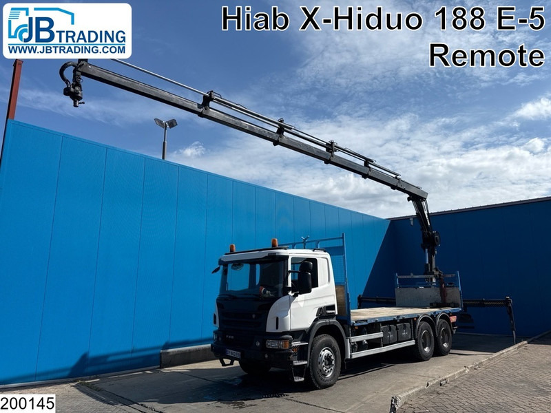 Scania P 410 6x4, EURO 6, Retarder, HIAB, Remote - شاحنات مسطحة, شاحنة كرين: صورة 1 Scania P 410 6x4, EURO 6, Retarder, HIAB, Remote - شاحنات مسطحة, شاحنة كرين: صورة 1