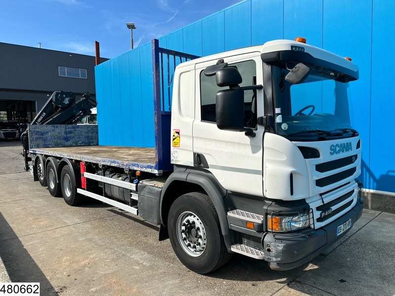 Scania P 410 8x4, EURO 6, HIAB, Remote, Steeringaxle - شاحنات مسطحة, شاحنة كرين: صورة 4 Scania P 410 8x4, EURO 6, HIAB, Remote, Steeringaxle - شاحنات مسطحة, شاحنة كرين: صورة 4