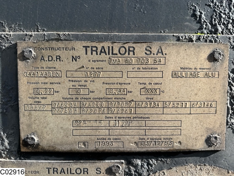 Trailor tank 39867 liter, 9 Comp - نصف مقطورة صهريج: صورة 5 Trailor tank 39867 liter, 9 Comp - نصف مقطورة صهريج: صورة 5