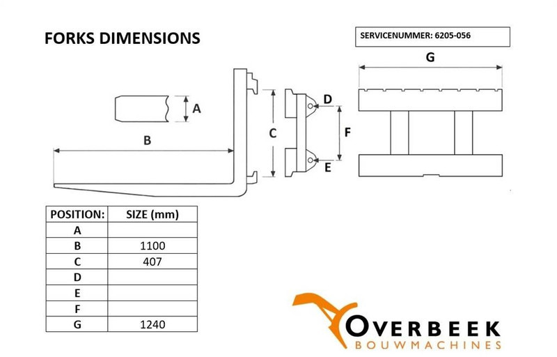 مشعبات Liebherr L506/L507-P-Kinematik Forks/Palletgabeln/Vorken: صورة 6 مشعبات Liebherr L506/L507-P-Kinematik Forks/Palletgabeln/Vorken: صورة 6