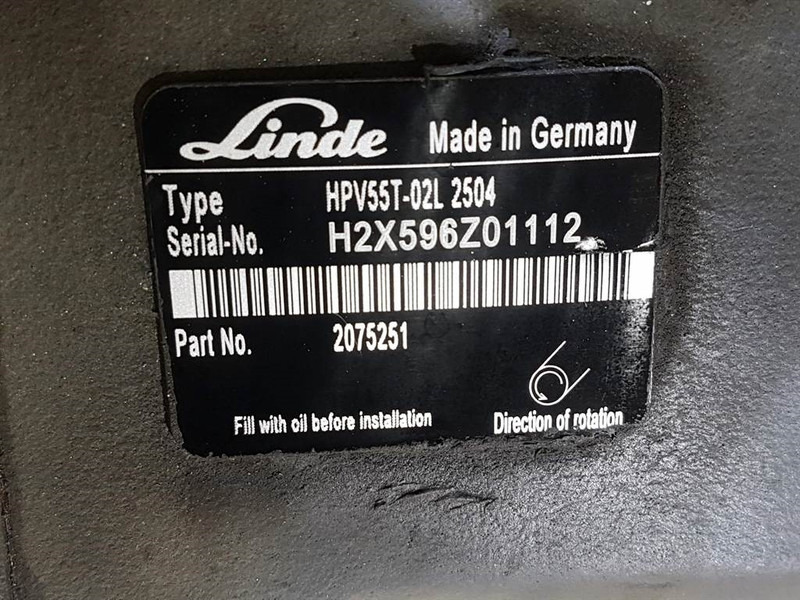 Linde HPV55-02L - Vögele - 2075251 -Drive pump/Fahrpumpe - أجهزة هيدروليكية: صورة 2 Linde HPV55-02L - Vögele - 2075251 -Drive pump/Fahrpumpe - أجهزة هيدروليكية: صورة 2