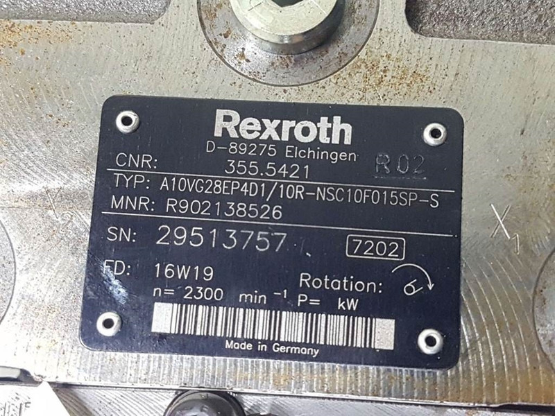 Rexroth A10VG28EP4D1/10R-Drive pump/Fahrpumpe/Rijpomp - أجهزة هيدروليكية - آلات الإنشاء: صورة 5 Rexroth A10VG28EP4D1/10R-Drive pump/Fahrpumpe/Rijpomp - أجهزة هيدروليكية - آلات الإنشاء: صورة 5