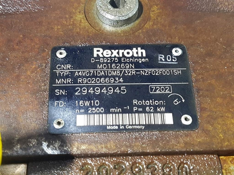 Rexroth A4VG71DA1DM8/32R-R902066934-Drive pump/Fahrpumpe - أجهزة هيدروليكية: صورة 5 Rexroth A4VG71DA1DM8/32R-R902066934-Drive pump/Fahrpumpe - أجهزة هيدروليكية: صورة 5
