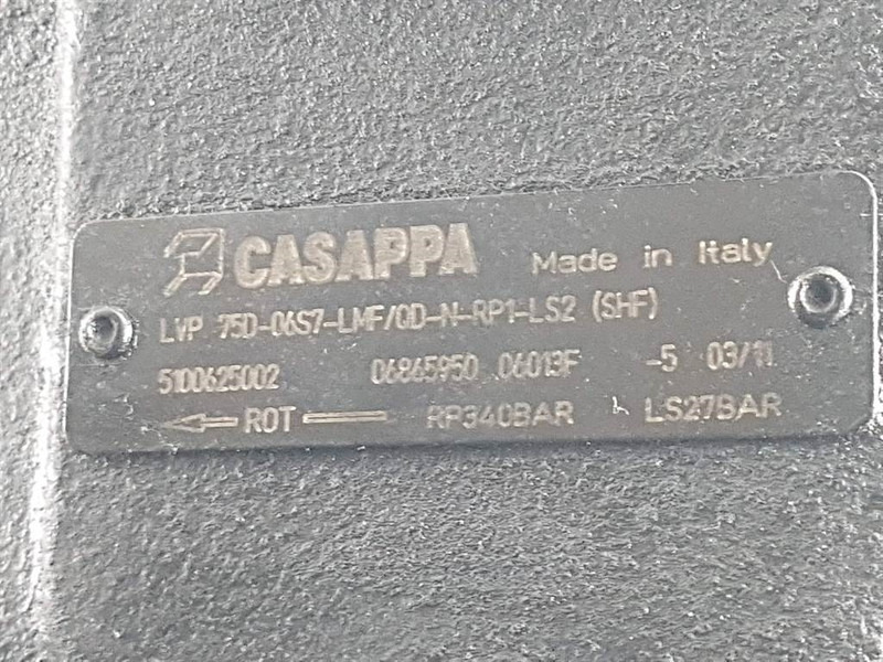 Terex TL210-5100625002-Casappa LVP75D-Load sensing pump - أجهزة هيدروليكية - آلات الإنشاء: صورة 4 Terex TL210-5100625002-Casappa LVP75D-Load sensing pump - أجهزة هيدروليكية - آلات الإنشاء: صورة 4