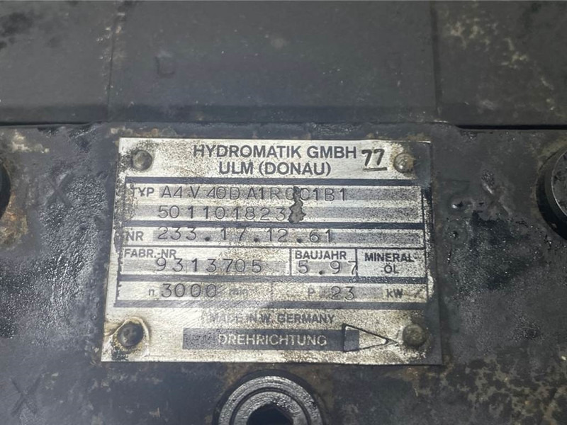 WACKER NEUSON 5011018233/1000192758-Hydromatik A4V40-Drive pump - أجهزة هيدروليكية - آلات الإنشاء: صورة 4 WACKER NEUSON 5011018233/1000192758-Hydromatik A4V40-Drive pump - أجهزة هيدروليكية - آلات الإنشاء: صورة 4