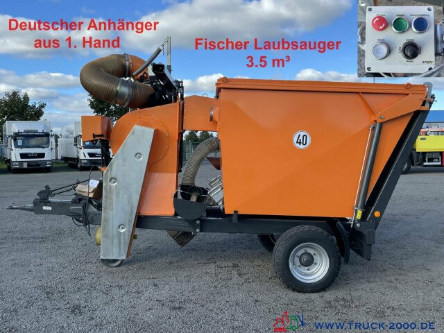 سياره كنس شوارع Fischer Laubsauger F683 3.5 m³ hydr. Saugarm: صورة 1