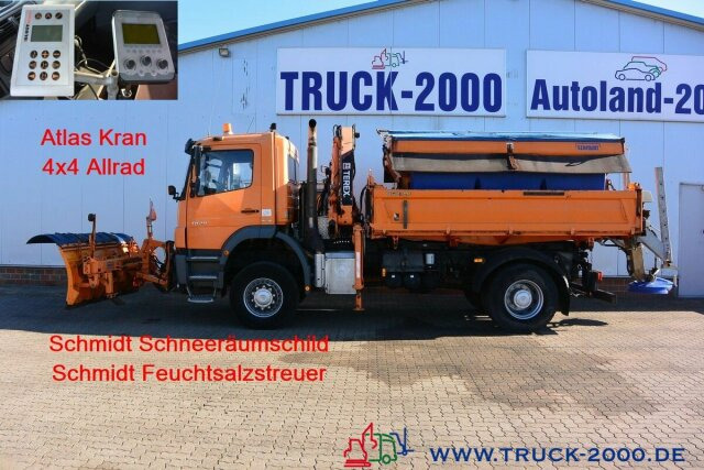 Mercedes-Benz 1829 4x4 Kran Winter Schneeschild Salzstreuer - شاحنة قلاب, شاحنة كرين: صورة 1 Mercedes-Benz 1829 4x4 Kran Winter Schneeschild Salzstreuer - شاحنة قلاب, شاحنة كرين: صورة 1