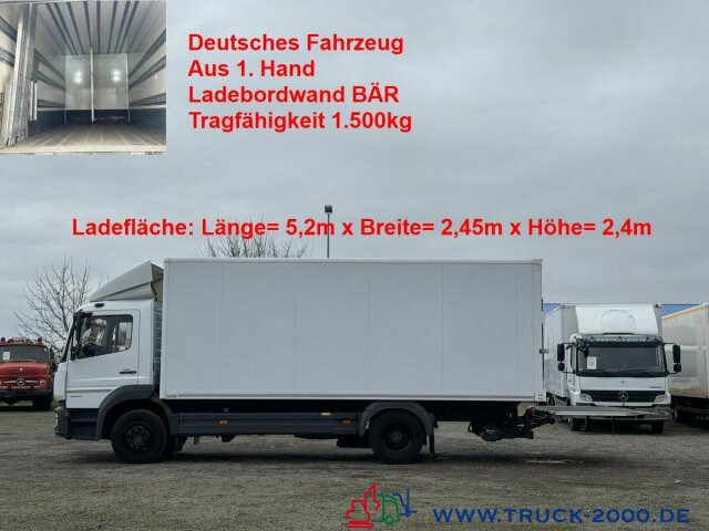 Mercedes-Benz Atego 1524 Koffer LBW BÄR 1.500 kg Kamera Klima - شاحنة صندوقية: صورة 1 Mercedes-Benz Atego 1524 Koffer LBW BÄR 1.500 kg Kamera Klima - شاحنة صندوقية: صورة 1