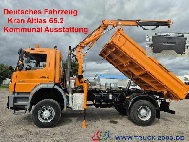 Mercedes-Benz Axor 1829 4x4 Atlas65.2 Kran Kommunal Austattung - شاحنة قلاب, شاحنة كرين: صورة 1 Mercedes-Benz Axor 1829 4x4 Atlas65.2 Kran Kommunal Austattung - شاحنة قلاب, شاحنة كرين: صورة 1