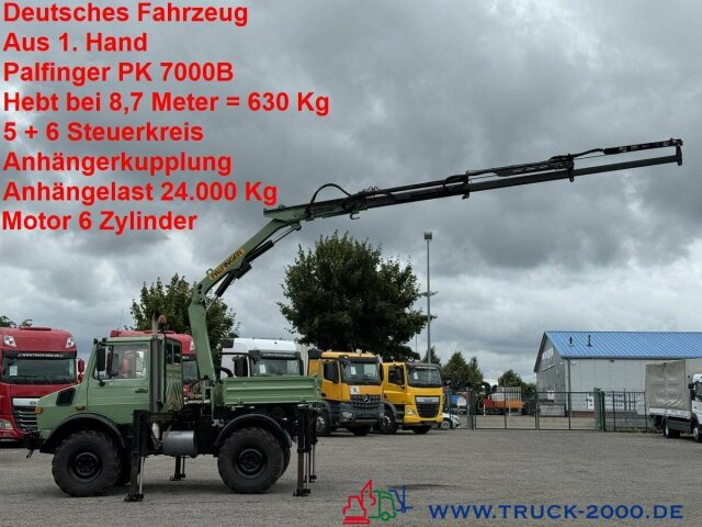 Unimog U 1400 Kran PK 7000B Kran 5+6 Steuerkreis + AHK - شاحنة توصيل مغلقة: صورة 1 Unimog U 1400 Kran PK 7000B Kran 5+6 Steuerkreis + AHK - شاحنة توصيل مغلقة: صورة 1
