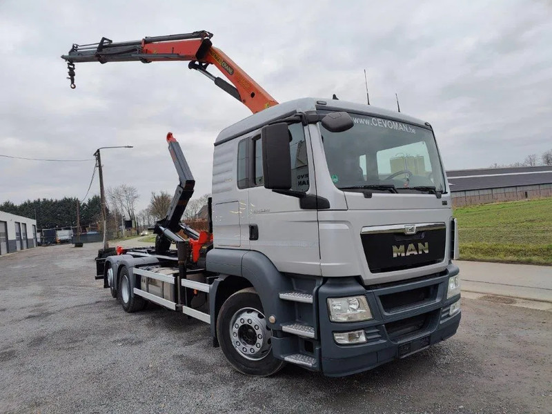 MAN TGS 26.320 Container Multilift + Kraan Palfinger PK16502 - شاحنة برافعة خطافية, شاحنة كرين: صورة 2 MAN TGS 26.320 Container Multilift + Kraan Palfinger PK16502 - شاحنة برافعة خطافية, شاحنة كرين: صورة 2