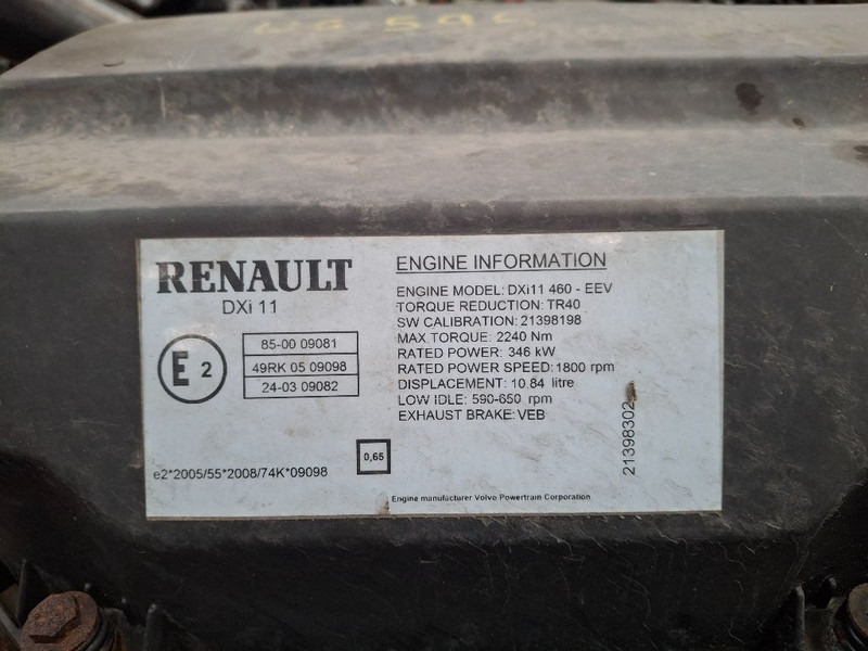 Renault DXI11-460HP - محرك: صورة 4 Renault DXI11-460HP - محرك: صورة 4