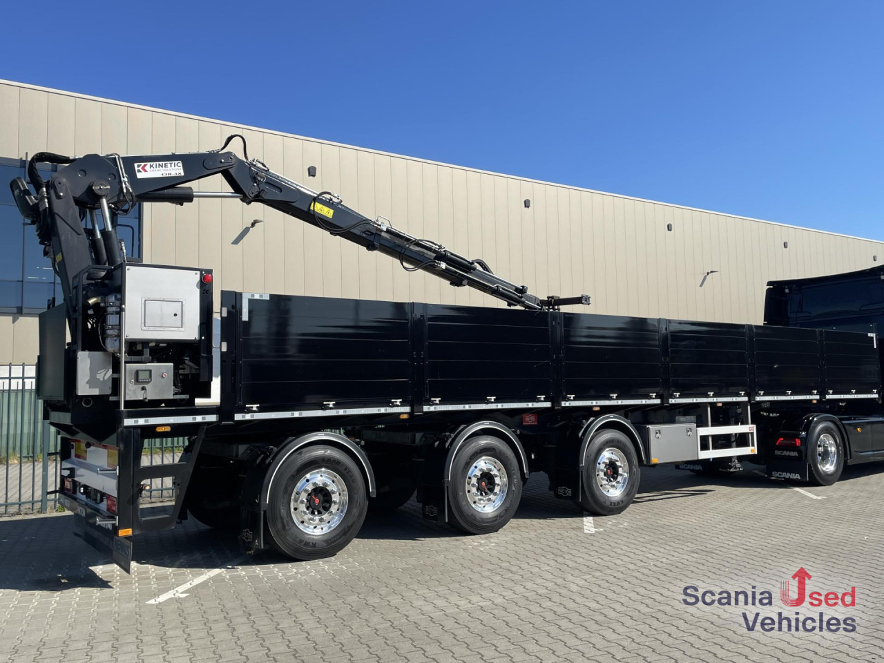 PACTON PACTON TPL.342 CB LIFT AXLE KINETIC 13R-3X CRANE - مقطورات مسطحة: صورة 1 PACTON PACTON TPL.342 CB LIFT AXLE KINETIC 13R-3X CRANE - مقطورات مسطحة: صورة 1