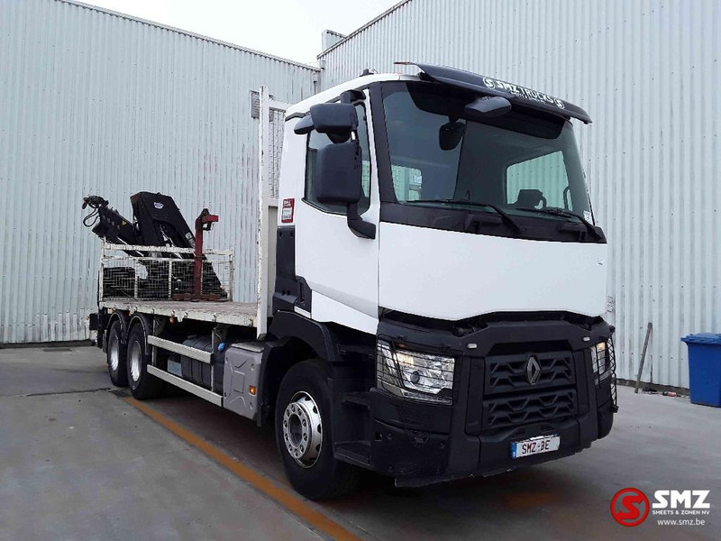 Renault C 380 hiab 188-3 remote - شاحنات مسطحة, شاحنة كرين: صورة 1 Renault C 380 hiab 188-3 remote - شاحنات مسطحة, شاحنة كرين: صورة 1