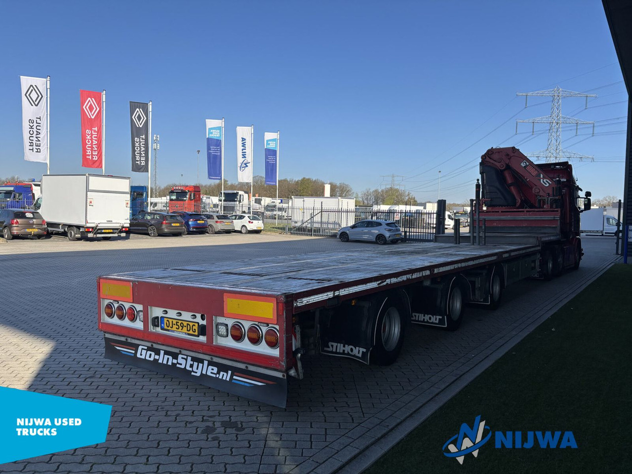 Scania R450 6x2 I.C.M Vogelzang met HIAB 60 ton meter k - مقطورة السحب: صورة 3 Scania R450 6x2 I.C.M Vogelzang met HIAB 60 ton meter k - مقطورة السحب: صورة 3