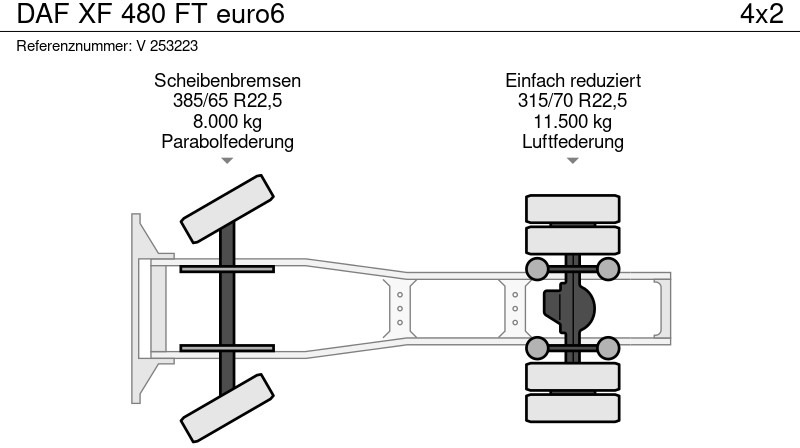 رأس تريلا DAF XF 480 FT euro6: صورة 10 رأس تريلا DAF XF 480 FT euro6: صورة 10