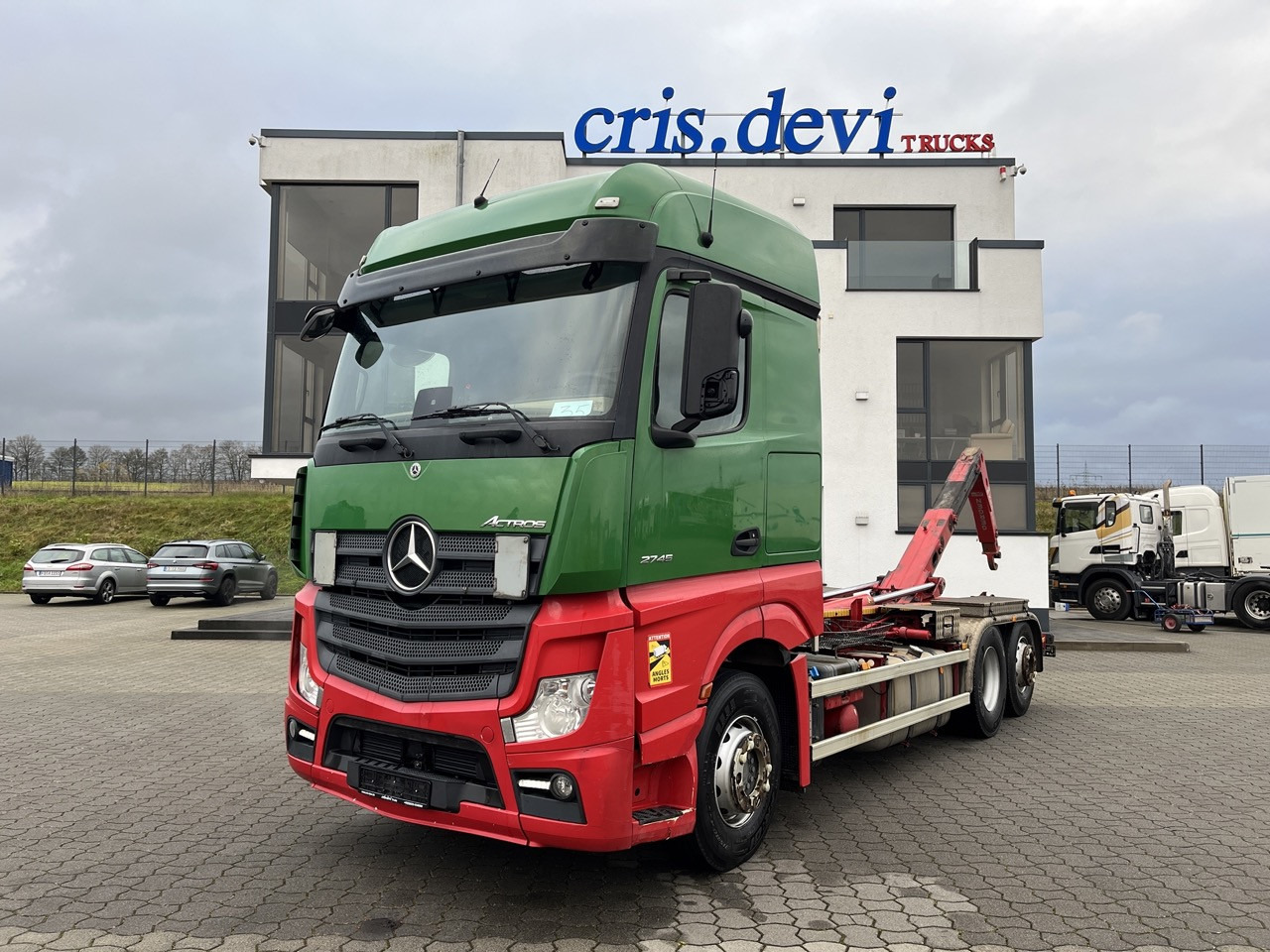 Mercedes-Benz Actros 2745 6x2 Gergen 21 70 Abrollkipper - شاحنة برافعة خطافية: صورة 4 Mercedes-Benz Actros 2745 6x2 Gergen 21 70 Abrollkipper - شاحنة برافعة خطافية: صورة 4